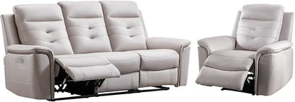 ANJ 2-Piece Oversied Faux Leather Power Recliner Sofa Set - Image 8