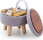 Wimarsbon Storage Ottoman, Modern Round Footrest by Wimarsbon