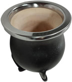 Handcrafted yerba mate gourd (mate cup) authentic calabash, leather wrapped, perfect for Argentinian or Uruguayan mate. Includes stainless steel bombilla for a true yerba mate experience (camionero)