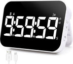 Kitchen Digital Timer, Rechargeable Magnetic Count Down Up Timer, Vibration Mode Adjustable Volume and Brightness LED Display with Sound Alert Function for Kids Adults Study Teaching, Kitchen Gadgets