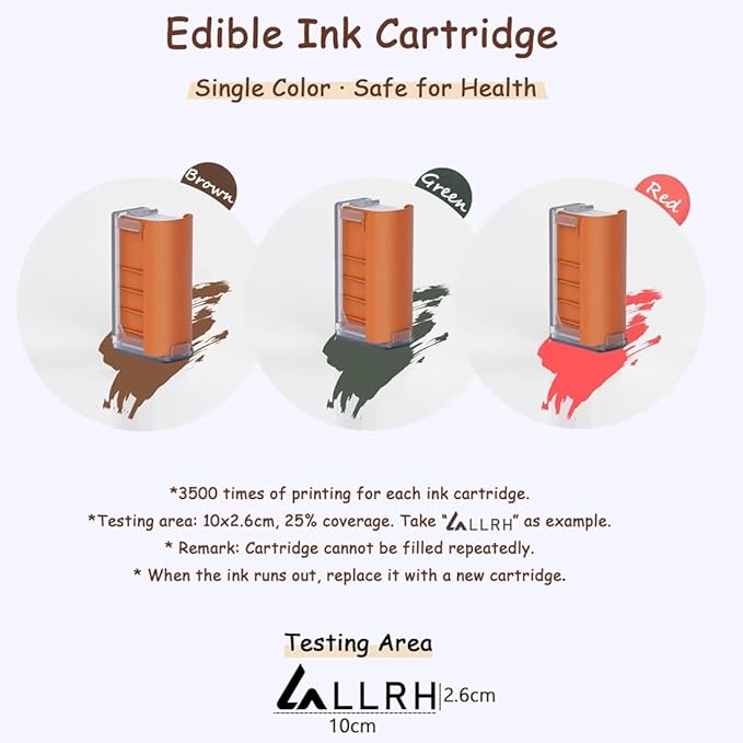 LLRH Latte Art Food Printpen DIY Image for Coffee Beer Cocktails Macaron Cookie, Bluetooth, for Home, Small Shops (3 Colors)