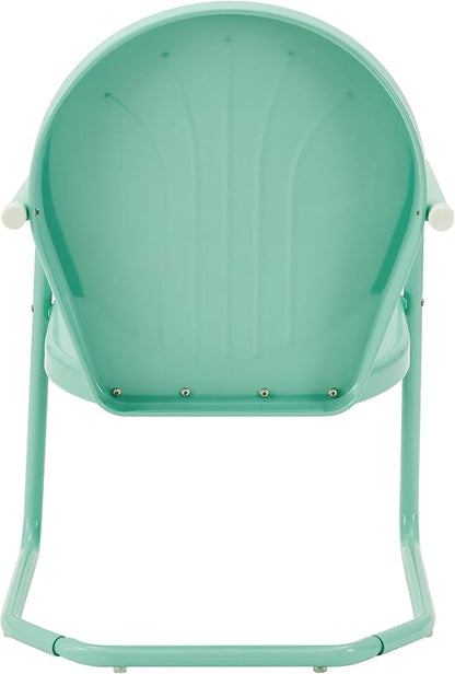 Crosley Furniture Griffith Outdoor Chair, Retro Metal Patio Chairs - Image 5