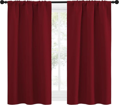 NICETOWN 50inch Curtains for Small Windows, Thermal Insulated Privacy Short - Image 2