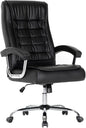 Executive Office Chair Adjustable Leather Chair, High Back Swivel Office Desk by HOXNE