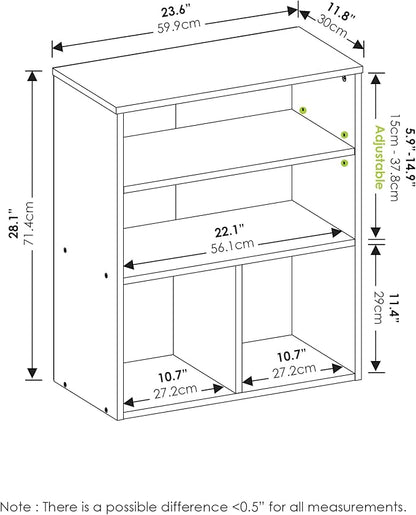 Furinno PASIR Book Shelf, 3-Tier Display Bookshelf - Image 3
