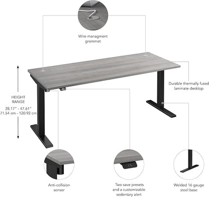 Bush Business Furniture 72-inch Electric Height Adjustable Standing Desk - Image 3