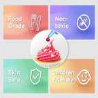 Cakestar Food Coloring Liquid, 36 Vibrant Food Coloring for Slime, Upgraded Food Dye Concentrated Neon Food Coloring Liquids for Cake, Cookies, Baking Decorating, Icing, DIY Crafts, 6ml/bottle