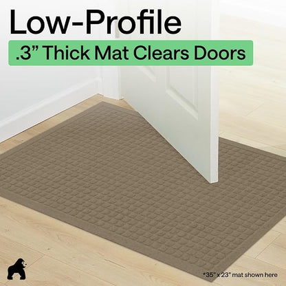 GORILLA GRIP® Ultra Absorbent Front Door Mat Outside Entrance 72x24, Traps Dirt - Image 8