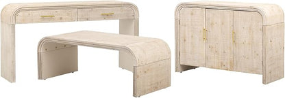 Retro Silhouette Sectional 3-Piece Set Containing Sideboard, Console Table and - Image 2