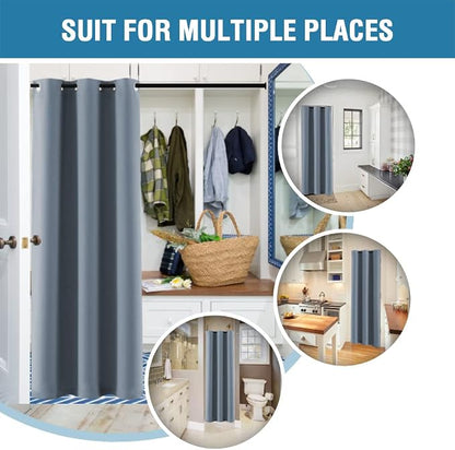 H.VERSAILTEX Doorway Curtain Blackout Closet Door Curtain Room Divider Window - Image 5