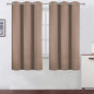 Cappuccino Blackout Curtains 34 x 63 Inch Length/Set of 2 Curtain by Lemomo