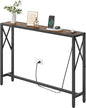 Gewudraw 41.8" Console Table, Narrow Behind The Couch Table by Gewudraw