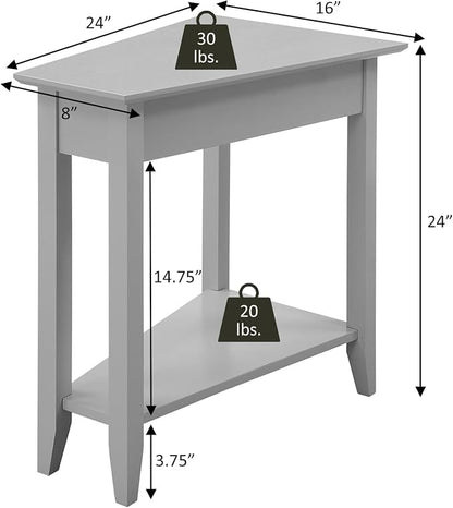 Convenience Concepts American Heritage Wedge End Table 24" - Image 2