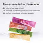 OSULLOC Cold Brew Tea Gift (20 count, 4 flavors x 5 EA) | Assorted Korea Iced Tea Bag Gift Sampler Set for Summer | Easy-to-go stick type Tea Bag Series | Premium Blended Tea from Jeju