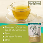 Super Value Pack 5 LB - Marshmallow Root Tea - Throat, Gut Lining, Digestion Support - Antioxidant Properties