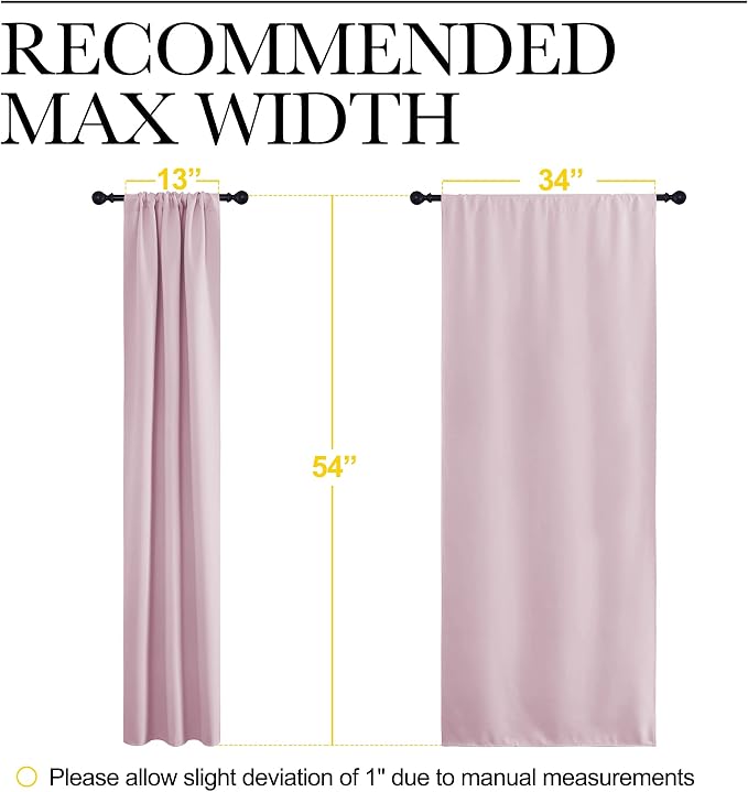 NICETOWN Kitchen Curtains, Privacy & Light Block Out Window Curtains & Drapes - Image 7