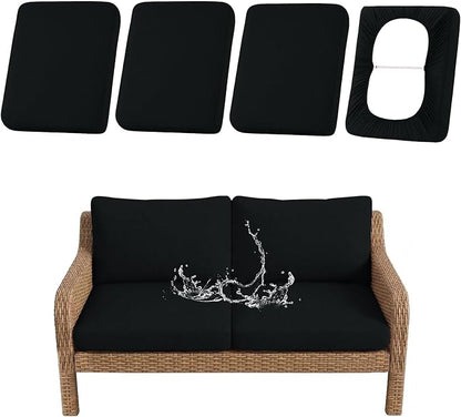 Waterproof Outdoor Cushion Covers, Stretch Patio Slipcovers | UV Resistant by hyha