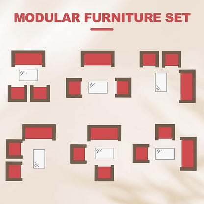 GarveeLife 4-Piece Patio Furniture Set, Rattan Outdoor Furniture - Image 3