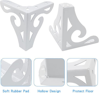 Piutouyar 4 Inch/10cm Hollow Out Furniture Legs Set of 4, Modern Triangle Couch - Image 4