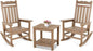 Stoog 3-Piece Patio Bistro Set, All-Weather Rocking Chairs Set of 2 by Stoog