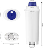 Water Filter Cartridge Replacement for Espresso Coffee Machines - Compatible with ECAM, ETAM, ESAM, Dinamica, Eletta Series - Improves Taste & Protects Your Machine, 4-Pack for Home Use