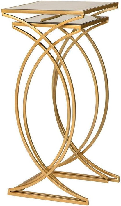 Glitzhome Nesting Side Tables, Coffee Tables Decorative Accent Tables - Image 6