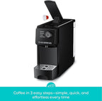 CASABREWS CM7036E Espresso Machine for Nespresso Original Pods, 20 Bar Compact Capsule Coffee Machine with 21 oz Removable Water Tank and 4 Brewing Modes, Mini Espresso Maker for Home or Office, Black