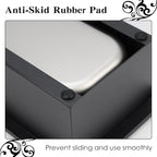 Espresso Knock Box, Stainless Steel Coffee Bag Container, With Steel Bracket And Noise Reducing Rubber Ring (L)