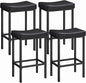 HOOBRO Bar Stools, Counter Height Stools, Saddle Barstools, 24.8 Inches by HOOBRO