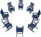 THOEOE Oversized Rocking Chair Set of 8, Outdoor Rocking Chair by THOEOE
