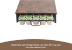 K Cup Holder Organizer, Coffee Pod Drawer Holder Capsule Storage Organizer Single Layer Sliding Storage Drawer, 30 Large Capacity, Home Office Cafe Counter