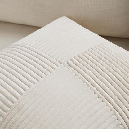 Fancy Homi 2 Packs Cream Samll Decorative Throw Pillow Covers 12x12 Inch - Image 3