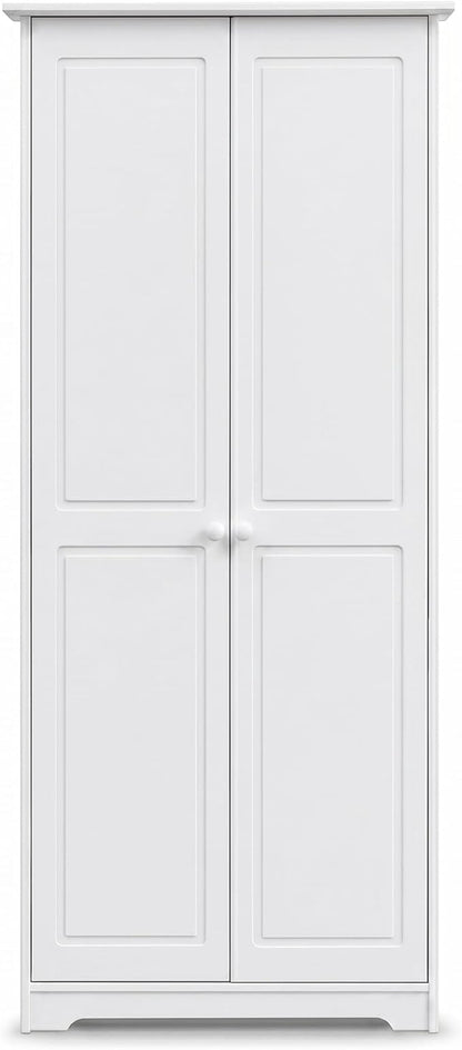 From the Tree Furniture Solid Pine Pantry Cabinet — 72" Tall White Kitchen - Image 2