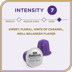 Don Francisco's Organico Espresso Pods: 80 Dark Roast Aluminum Capsules, Intensity 7, Compatible with Nespresso Original Line Machines - Bold Cuban-Style coffee with Caramel Notes
