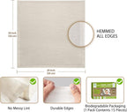 Organic Cheese Cloths, GOTS Certified, 15PCS, Grade 100, 20x20Inch Hemmed Cheese Cloth Fabric Reusable Fine Mesh Cloth, 100% Cotton Unbleached Muslin Cheesecloth for Straining, Cooking, Liquid, Tofu