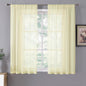 Tollpiz Short Sheer Curtains Linen Textured Living Room Curtain Sheers Light by Tollpiz