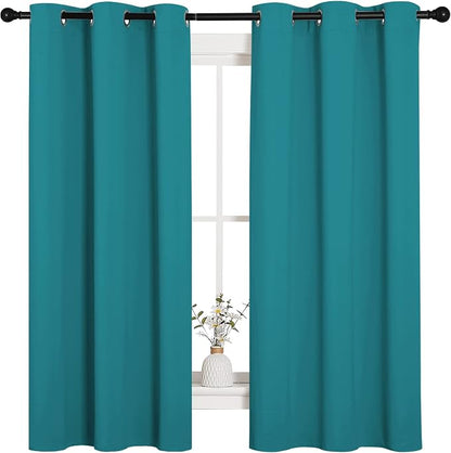 NICETOWN Room Darkening Curtains 63 inch Length 2 Panels, Thermal Insulated - Image 2