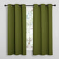 NICETOWN Olive Green Blackout Curtains 40 inches Length by NICETOWN