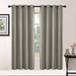 Yakamok Room Darkening Curtains 52x72 inch Length Taupe-Living Room | 2 panels by Yakamok