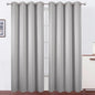 Blackout Curtains 52 x 90 Inch Long Light Grey Curtains Set of 2 Panels Room by Lemomo