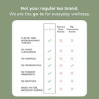 Tily Through The Day Wellness Tea - Antioxidant-Rich Herbal Tea - Caffeine Free - 10 Plastic-Free Teabags