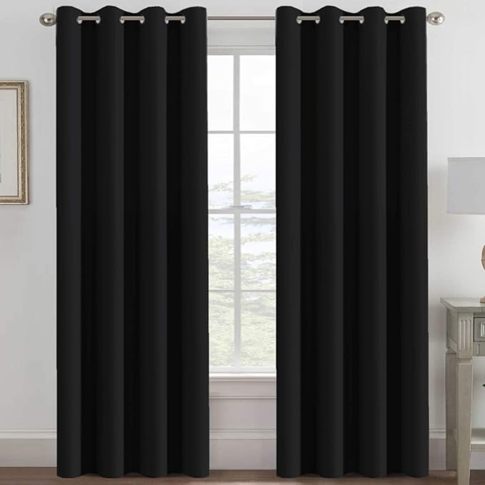 H.VERSAILTEX Blackout Curtains for Bedroom Black Out Curtains 102 inch Thermal by HVERSAILTEX