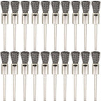 20PCS Wire Brushes - Metal Rust Removal, Polishing, Cleaning - 8mm Diameter, 3mm Shaft - Removes Burrs, Dust, and Oxide Layer - Handles Rough Surfaces - Designed for Industrial and DIY Enthusiasts