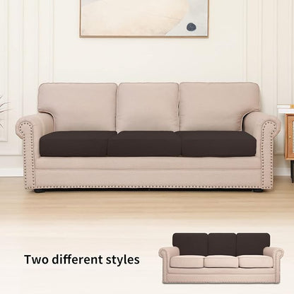Easy-Going Stretch 3 Pieces Couch Cushion Cover - Image 2
