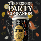 Raposa Nitro with Tonic Ready to Drink Coffee 250ml - 8.45oz - Dairy Free - Vegan Cold Brew Ready to Drink, Non GMO, No Artificial Anything - 65mg Caffeine (Cold Brew Tonic (12 Pack))