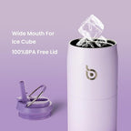 BOTTLE BOTTLE Stainless Steel Water Bottle with Straw and Lid,32 oz Vacuum Insulated Cup,Stay Cold and Hot, Leak-Proof Wide Mouth Water Bottles for Men and Women purple