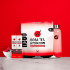 Boba Tea Hydration | Electrolyte Powder Drink Mix | Lychee | 1000mg Electrolytes, Vitamin C | 16 Stick Packets