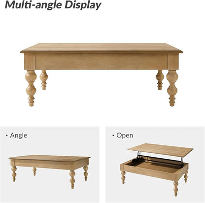 HULALA HOME Coffee Table Lift Top - Image 7