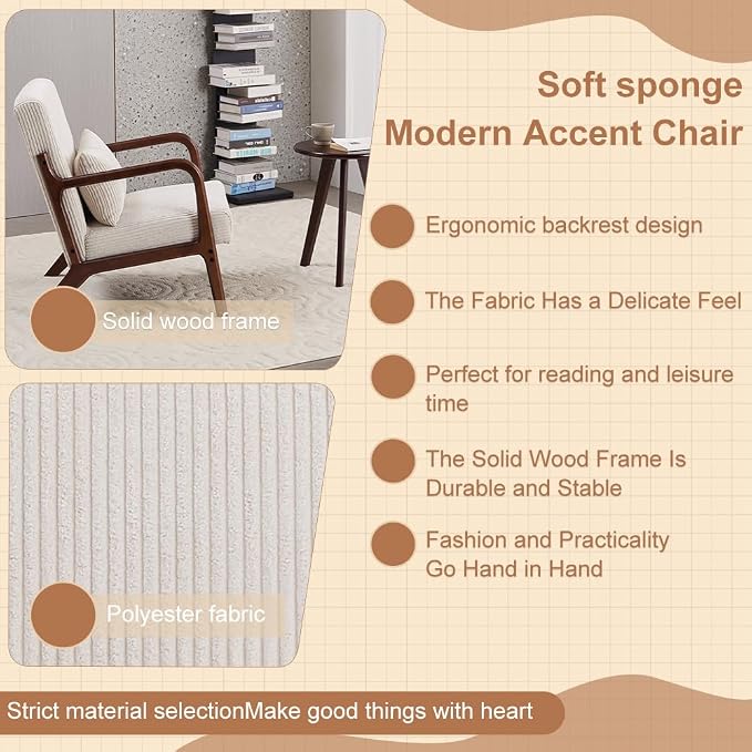 Mid-Century Modern Accent Chair - Image 6