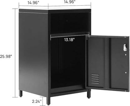 ALBAD Compact Metal Nightstand - Image 3